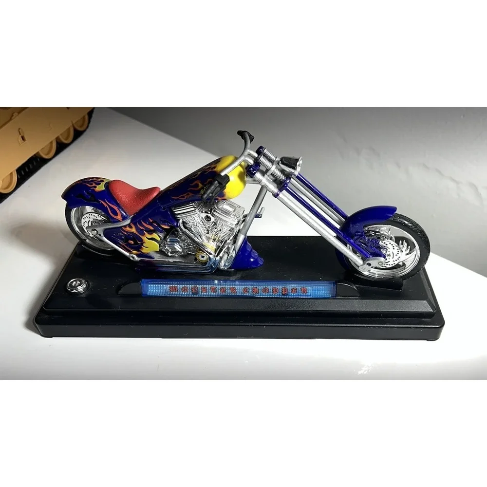 1/12 SCALE BOLEY DIECAST GREY FLAME CHOPPER LIGHT/SOUND(5/#0)